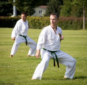 Sempais Brent Pellinen and David Huyck perform Fukyugata Ni