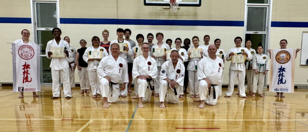A group photo of the Karate attendees for our June tip-test